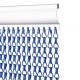 EazyZap Kettinggordijn Vliegengordijn Blauw – Aluminium Deurgordijn 195x90 cm