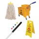 Jantex complete schoonmaakset met mop, emmer en waarschuwingsbordje
