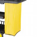 Jantex Reservetas voor Schoonmaakwagen 80L - Geel Polypropyleen