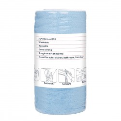 Nisbets Essentials Blauwe Microvezeldoek 300x300mm - Rol van 50 Afscheurvellen