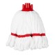 Jantex Microvezel Mopkop Rood Streep 150g - Kleurcode Rood