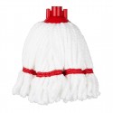 Jantex Microvezel Mopkop Rood Streep 150g - Kleurcode Rood