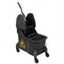 Jantex Mopemmer met Twee Compartimenten en Pers - Geel 30L