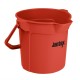 Jantex rode maatemmer met schenktuit 10L – Polypropyleen