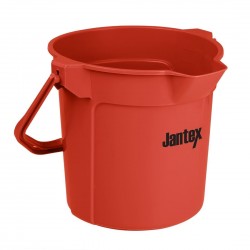 Jantex rode maatemmer met schenktuit 10L – Polypropyleen