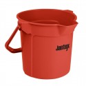 Jantex rode maatemmer met schenktuit 10L – Polypropyleen