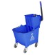 Jantex 30L Dweilemmer met Voetpedaalontgrendeling - Blauw Kentucky Model