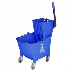 Jantex 30L Dweilemmer met Voetpedaalontgrendeling - Blauw Kentucky Model