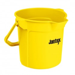 Jantex gele maatemmer met schenktuit 10L – Polypropyleen