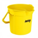 Jantex gele maatemmer met schenktuit 10L – Polypropyleen