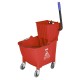 Jantex 30L dweilemmer met voetpedaalontgrendeling - rood