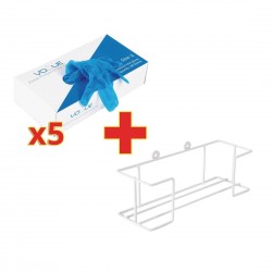 Vinyl Handschoenen Gepoederd Maat M – Bulkvoordeel 500 Stuks + Gratis Wandhouder