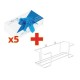 Vinyl Handschoenen Gepoederd Blauw Maat L - Voordeelverpakking 500 Stuks + Gratis Dispenser
