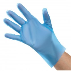 Nisbets Essentials poedervrije TPE handschoenen blauw XL - 200 stuks