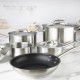 Vogue Cook Like A Pro 5-Delige Roestvrijstalen Inductiepannenset