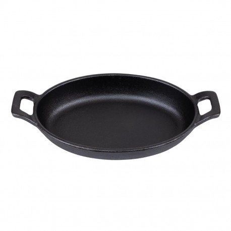 Olympia Gietijzeren Ovale Orenschotel 180x120mm - Zwart