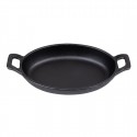 Olympia Gietijzeren Ovale Orenschotel 180x120mm - Zwart