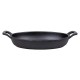 Olympia Gietijzeren Ovale Orenschotel 180x120mm - Zwart