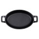 Olympia Gietijzeren Ovale Orenschotel 180x120mm - Zwart