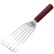Mercer Culinary Hell's Handle hittebestendige visspatel 10x23cm - RVS blad - Rood