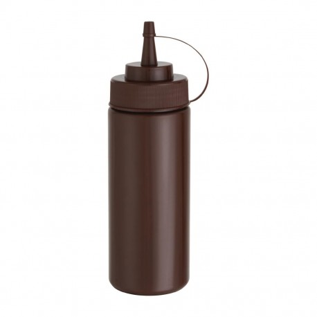 Vogue portioneer knijpfles bruin 34cl – flexibele sausdispenser