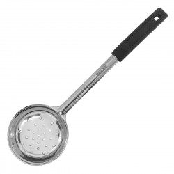 Vogue Zwarte Geperforeerde Spoodle 177ml – RVS Portioneerlepel voor Professioneel Gebruik