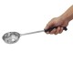 Vogue Zwarte Geperforeerde Spoodle 177ml – RVS Portioneerlepel voor Professioneel Gebruik