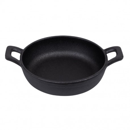 Olympia Gietijzeren Skillet Pan 120mm - Zwart
