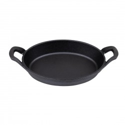 Olympia Gietijzeren Ovale Orenschotel 220x150mm – Zwart