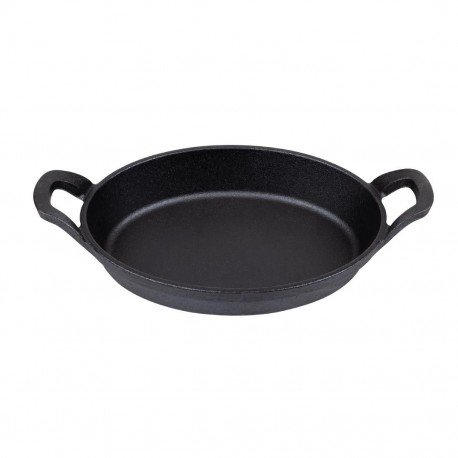 Olympia Gietijzeren Ovale Orenschotel 220x150mm – Zwart