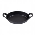 Olympia Gietijzeren Ovale Orenschotel 220x150mm – Zwart