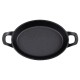 Olympia Gietijzeren Ovale Orenschotel 220x150mm – Zwart