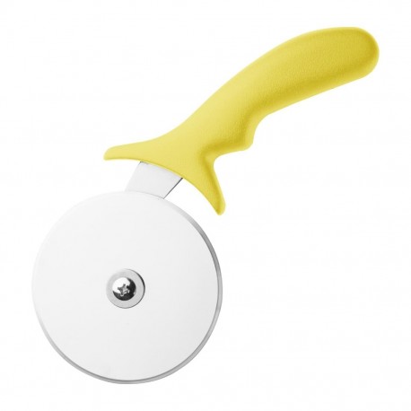 Hygiplas pizzasnijder geel 102mm - RVS keukengerei