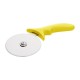 Hygiplas pizzasnijder geel 102mm - RVS keukengerei