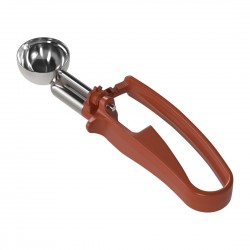 Bonzer Unigrip portioneerlepel terracotta 19ml maat 50 – RVS