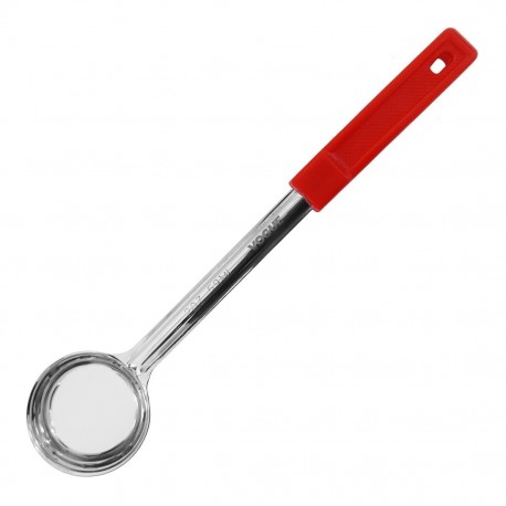 Vogue Rode Stevige Spoodle 60ml - RVS Portioneerlepel voor de Professionele Keuken