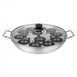 Vogue Aluminium Eierpocherset 35cm - Keukengerei voor 12 Eieren