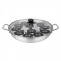 Vogue Aluminium Eierpocherset 35cm - Keukengerei voor 12 Eieren