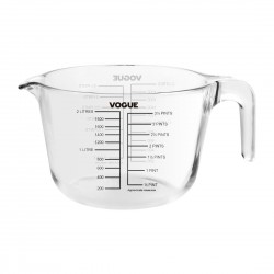 Vogue Glazen Maatkan 2375ml – Helder Borosilicaatglas voor Professioneel Gebruik