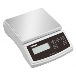 Vogue Elektronische Weegschaal 10kg – Precisie Keukenweegschaal Zilver