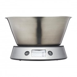Taylor Pro Weegkom Dual Digitale Keukenweegschaal 5kg – RVS Zilver