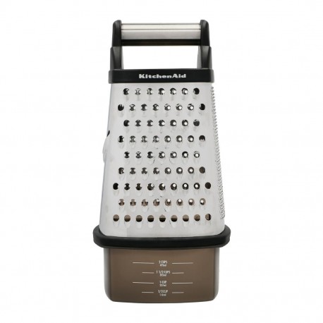 KitchenAid Rasp met Opvangcontainer – Zwart, Staal