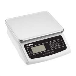 Vogue Elektrische Platformweegschaal 15kg - Wit