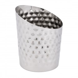 Olympia Chipbeker Gehamerd RVS – 112x95mm 480ml Zilver