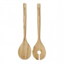 KitchenAid Bamboe Saladeserveerset - Serveervork en Serveerlepel