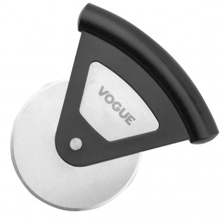 Vogue RVS Pizzasnijder Zwart – Compacte Pizzaroller voor Professioneel Gebruik