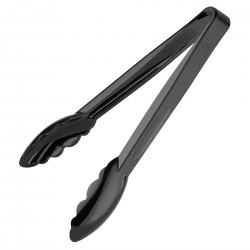 Nisbets Essentials 22cm polycarbonaat tang zwart – set van 6