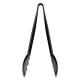 Nisbets Essentials 22cm polycarbonaat tang zwart – set van 6