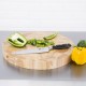 Vogue ronde houten snijplank – bruin, Ø40 cm