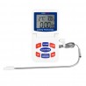 Hygiplas digitale oventhermometer wit - RVS voeler met magneetbevestiging